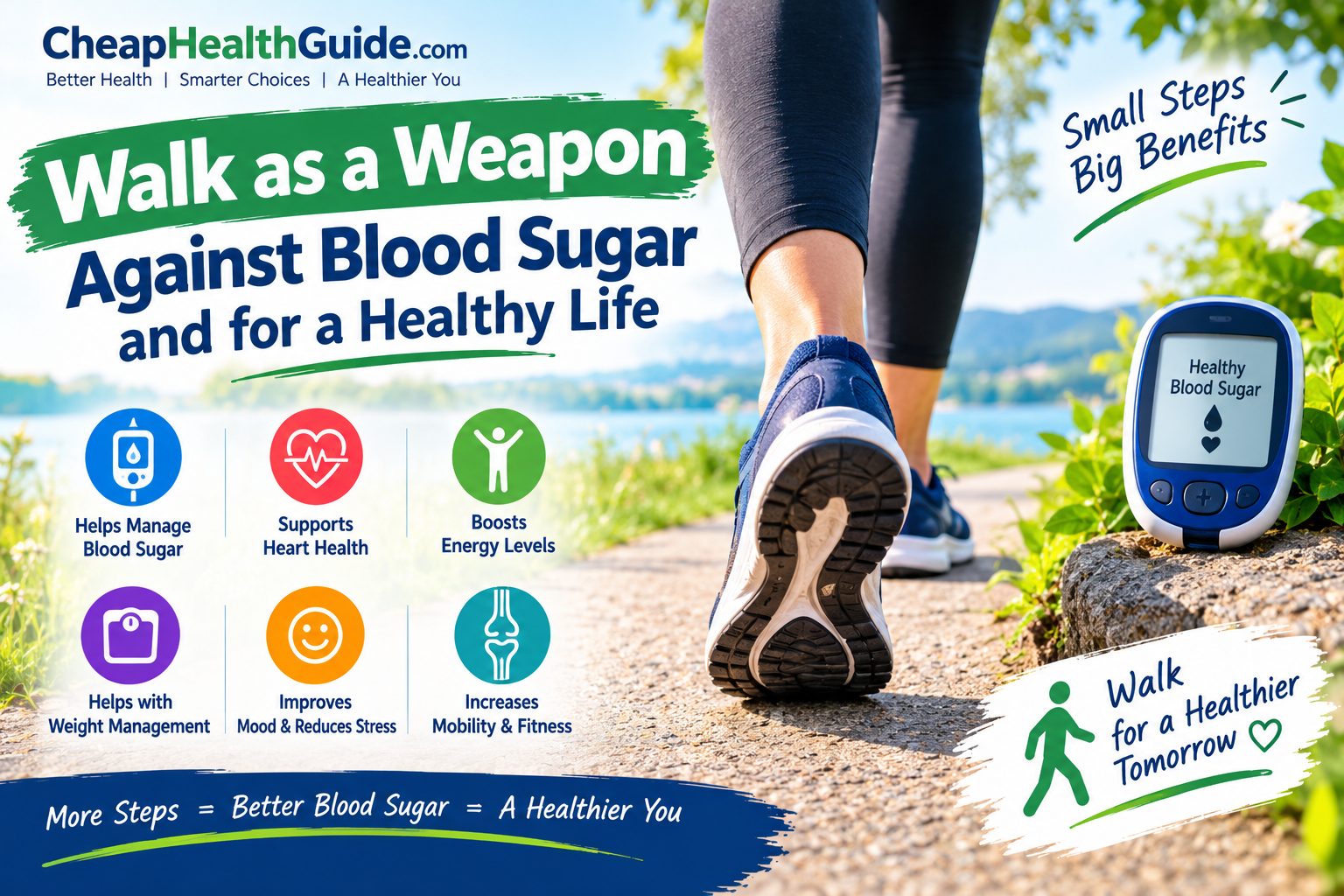 Walk as a Weapon Against Blood Sugar and for a Healthy Life